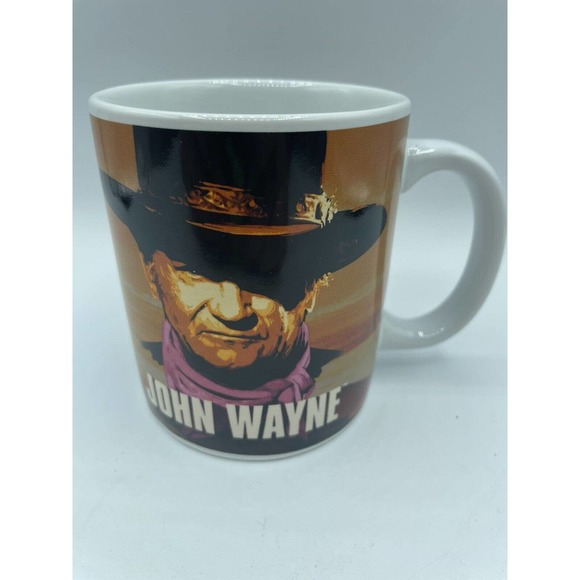 John Wayne Coffee Tea Mug The Duke Talk Low Talk Slow and Don't Talk too Much - Picture 2 of 6